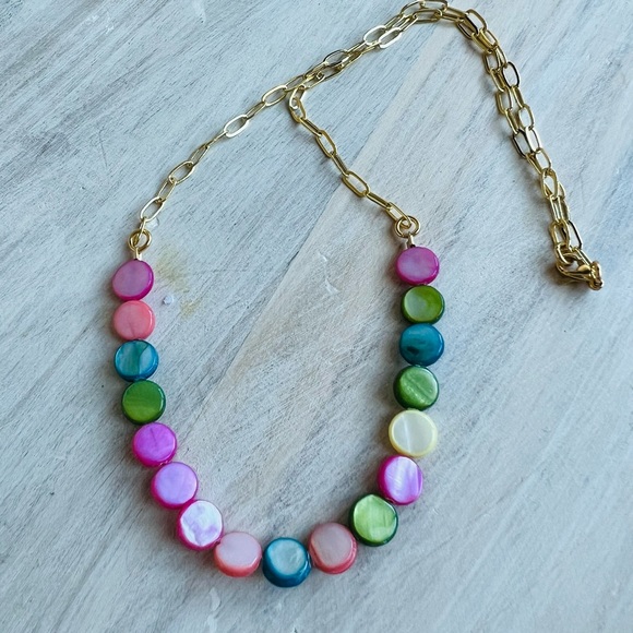 Cadena baño de oro, 16 pulgadas multicolor - Picture 1 of 1